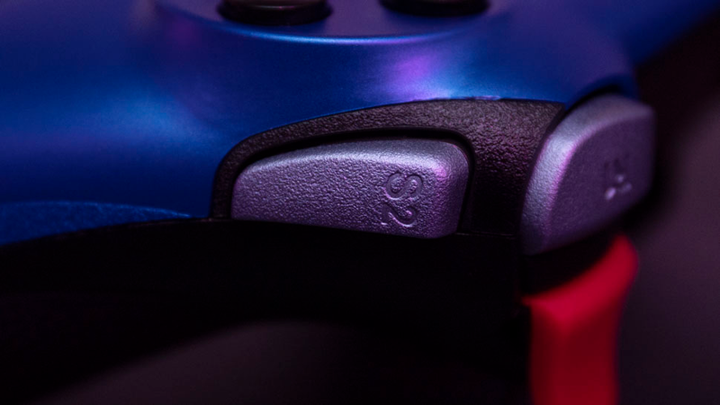 The Sax buttons on the left and right can be mapped to any input on the controller.